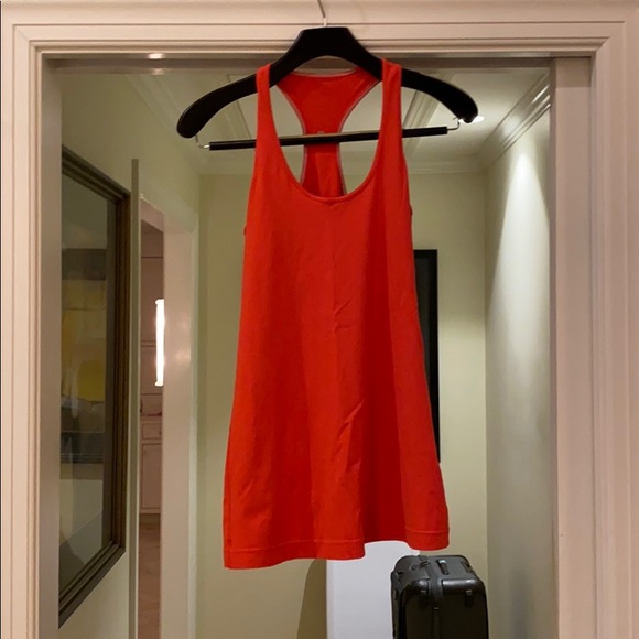 lululemon athletica Tops - Lululemon burnt orange cool racerback size 8